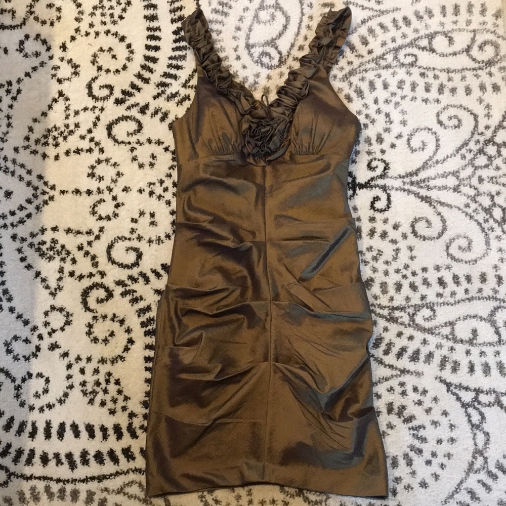 HAILEY Green Mini Dress